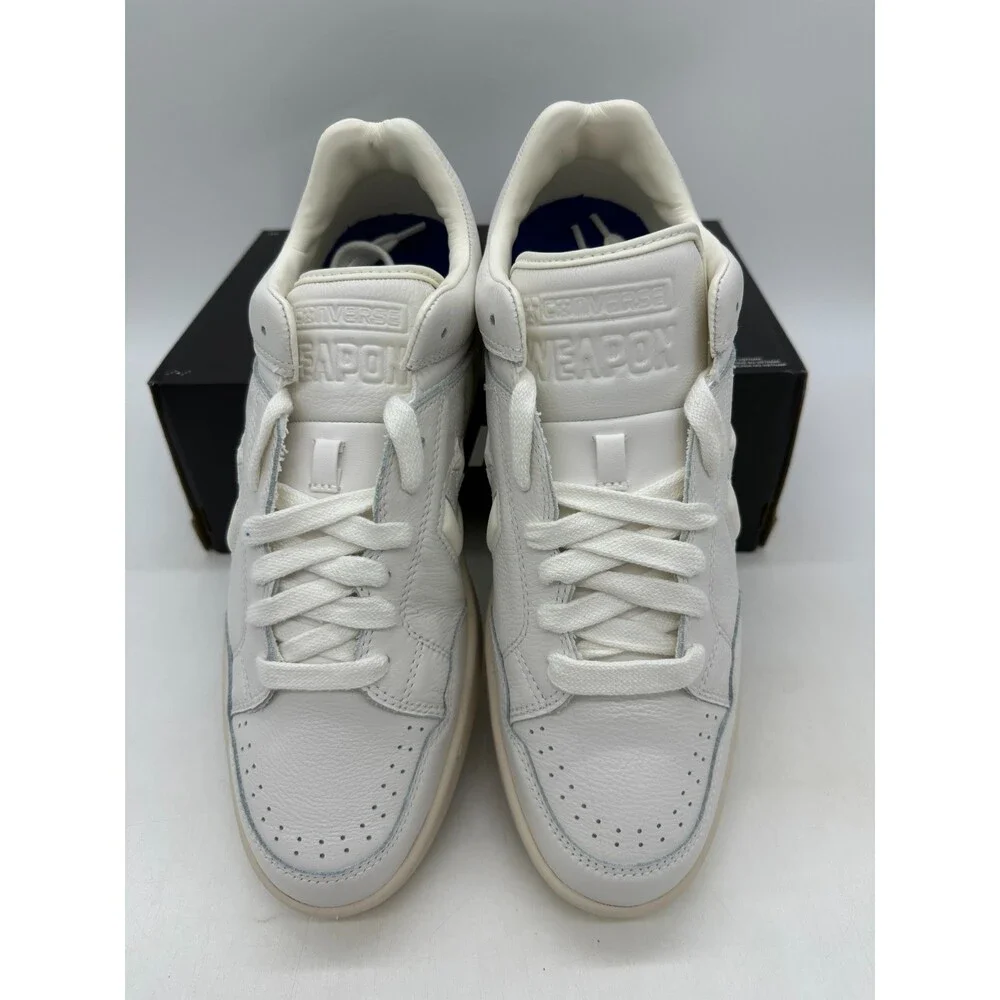 Converse Weapon OX Men's Size 13 White Cream Leather Athletic Shoes A12054C